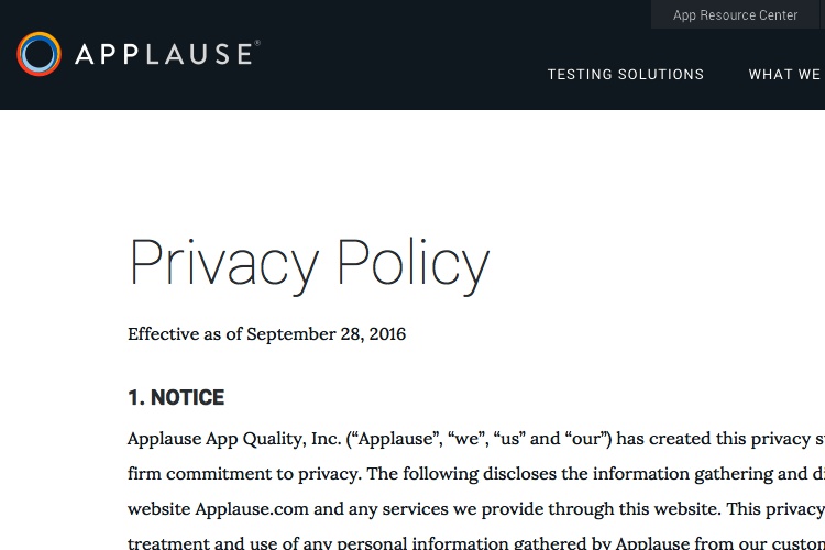 Download free Standard Privacy Policy For Websites Template software